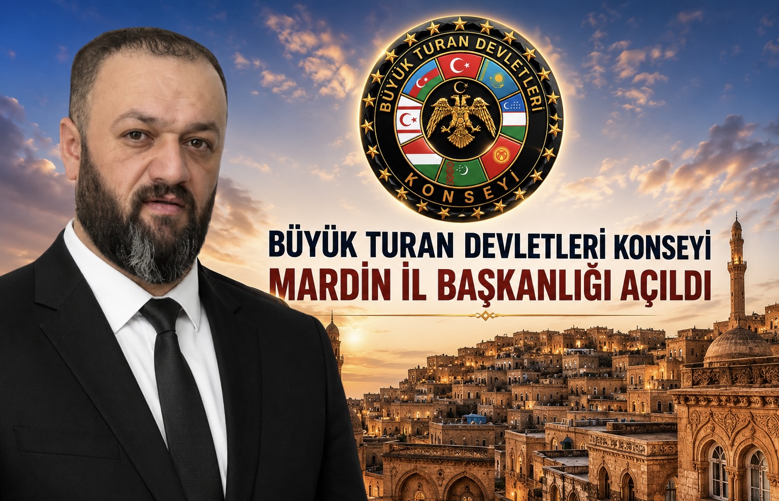 Büyük Turan Devletleri Konseyi (BTDK), Mardin İl Başkanlığı’nı açarak kentteki