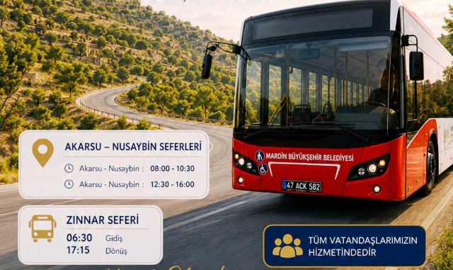 Mardin Büyükşehir Belediyesi, kent genelinde toplu ulaşım hizmetlerini yaygınlaştırmaya yönelik