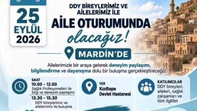 Dudak Damak Yarıkları Derneği (DDY), 25 Eylül 2026 Cuma günü
