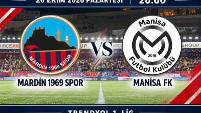 Mardin 1969 Spor, Trendyol 1. Lig’in 12. haftasında Manisa FK’yi