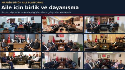 Mardin Büyük Aile Platformu İl Başkanı Necmettin Başboğa ve yürütme