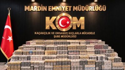 Mardin’in Midyat ilçesinde kaçakçılıkla mücadele kapsamında düzenlenen çalışmalarda, iki ayrı