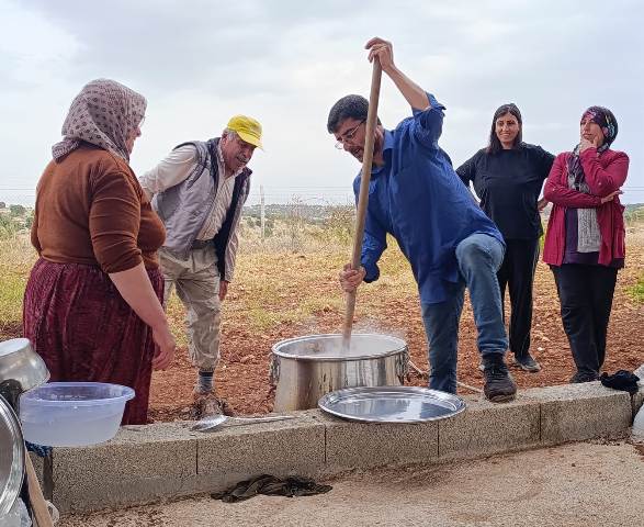 Mardin’in Ömerli ilçesine bağlı Sivritepe Mahallesi’nde asırlardır sürdürülen bağ bozumu